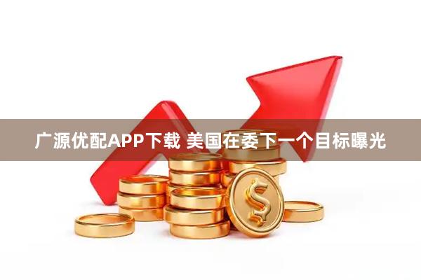 广源优配APP下载 美国在委下一个目标曝光