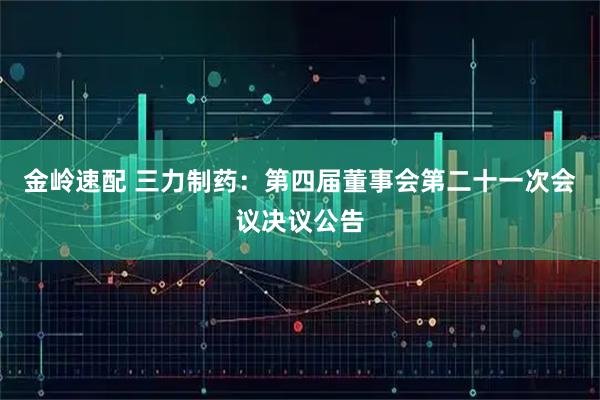 金岭速配 三力制药：第四届董事会第二十一次会议决议公告